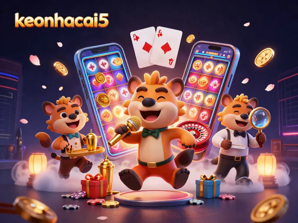 Experience excitement at keonhacai5 with hyenas running a comedy casino, mixing drinks, and checking IDs.