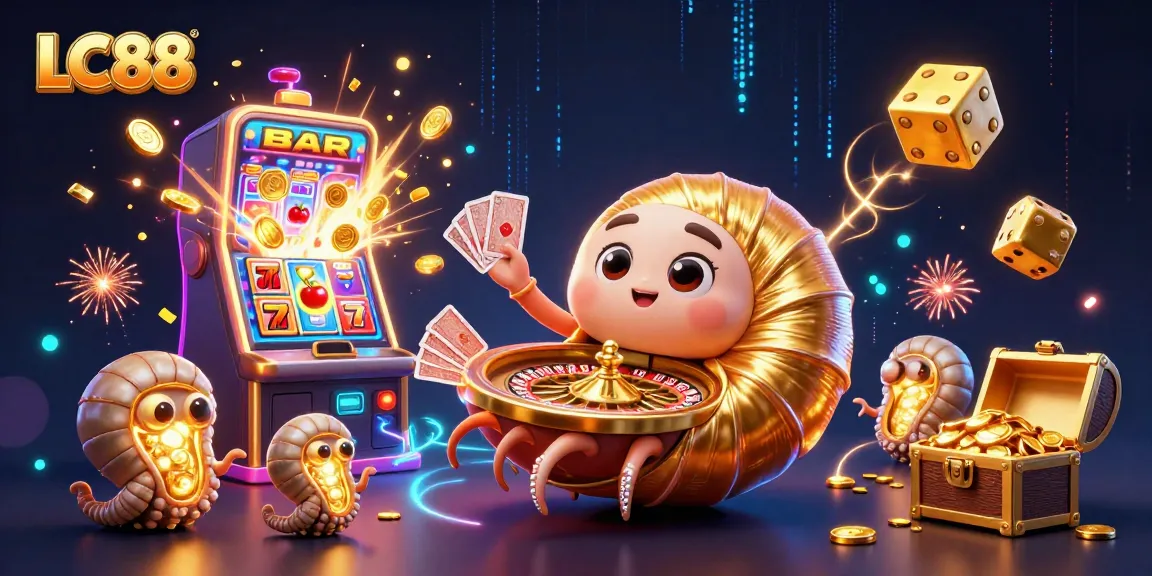 Experience thrilling gaming at LC88 with a vibrant nautilus roulette and slot explosion of coins.