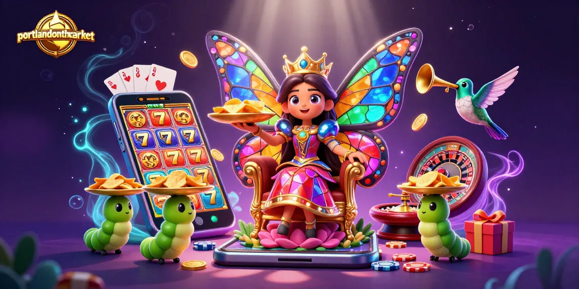 Spin the reels and chase jackpots at portlandonthemarket with a vibrant casino illustration.