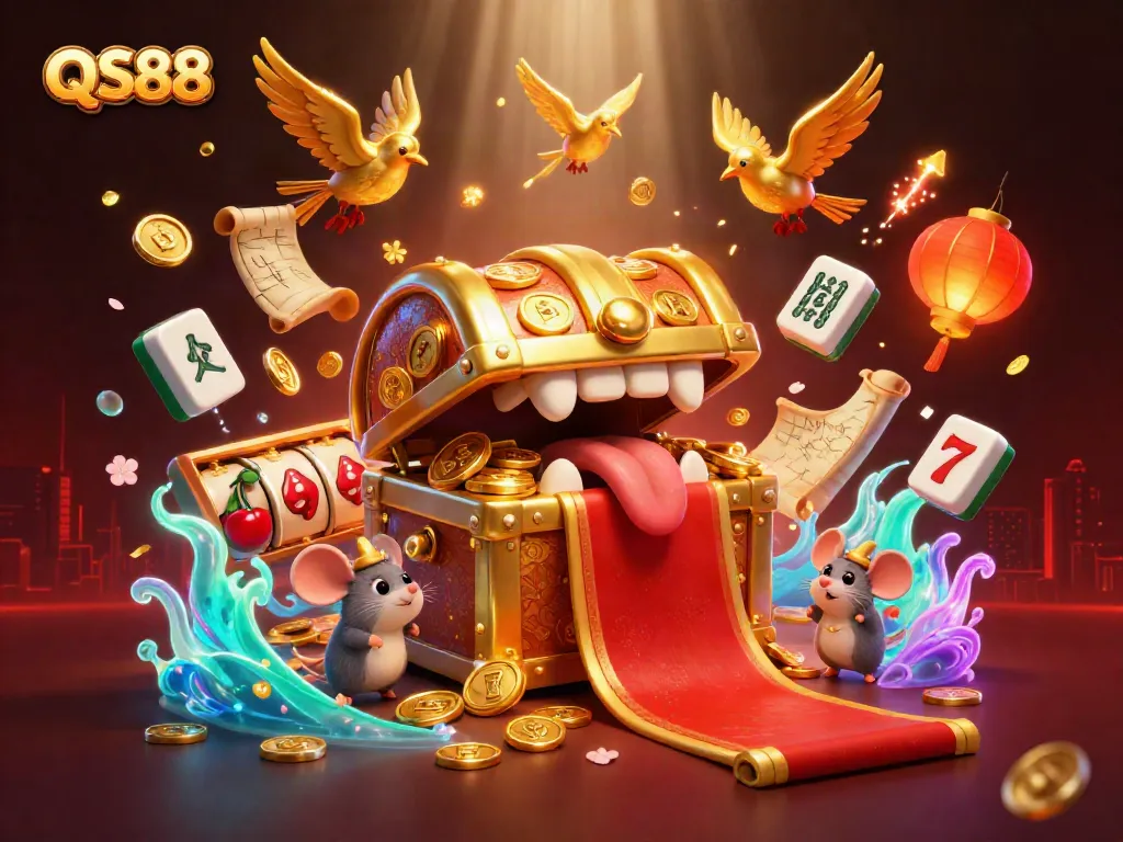 Engage with the exciting online gaming experiences at QS88, featuring rich visuals from a vibrant casino world.