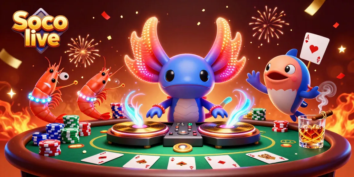 Experience the thrill of Soco live with vibrant characters and dynamic gambling elements.