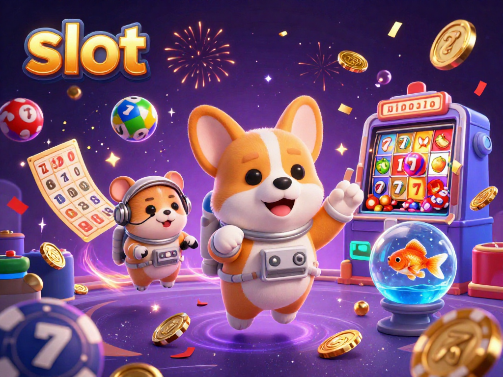 Engage with the thrilling slot experience in a vibrant casino scene featuring unique 3D characters.