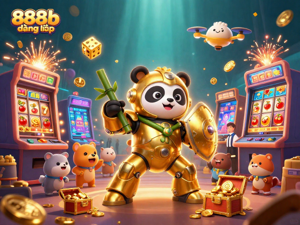 Engage in gambling excitement with 888b đăng nhập featuring golden panda and jackpot thrills.