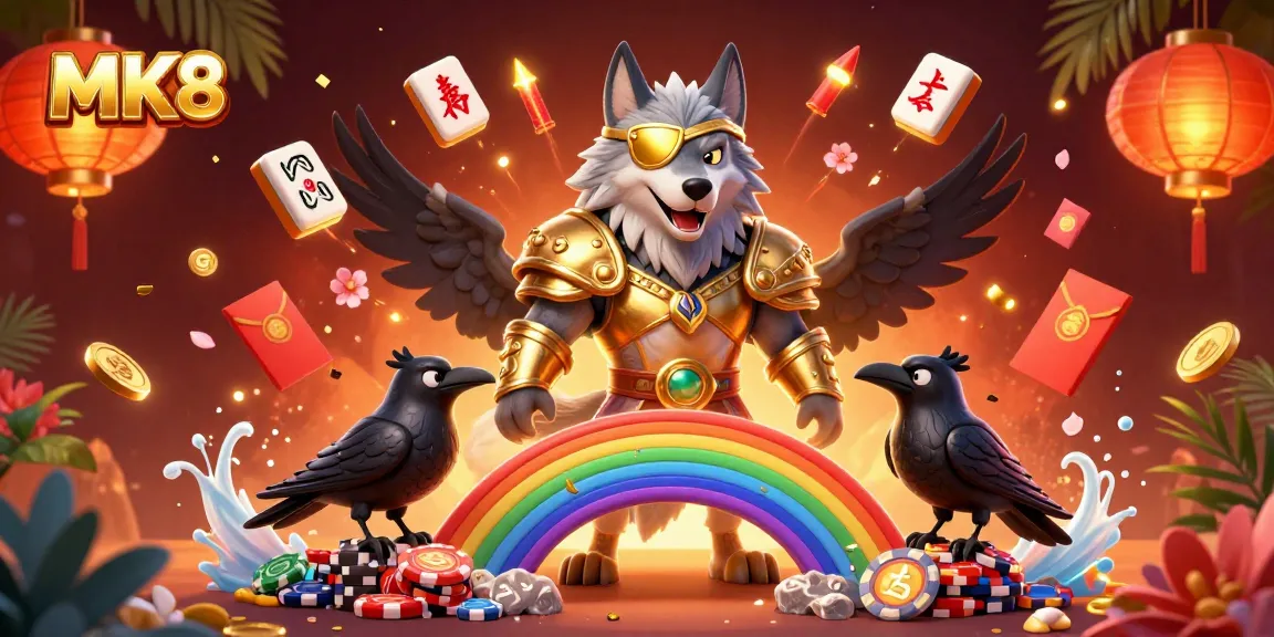 Bet on excitement with MK8 as Odin and his ravens explore a vibrant casino world.