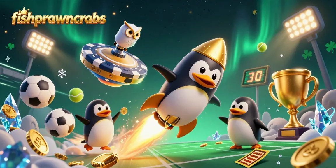 Experience fishprawncrabs action with a golden penguin and thrilling casino elements.