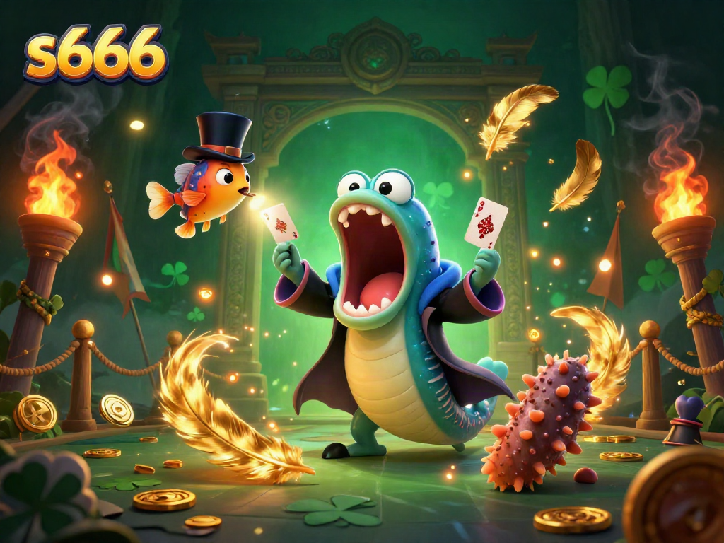 s666 showcases a magical deep-sea casino event with captivating creatures performing tricks, enhancing the gaming experience.