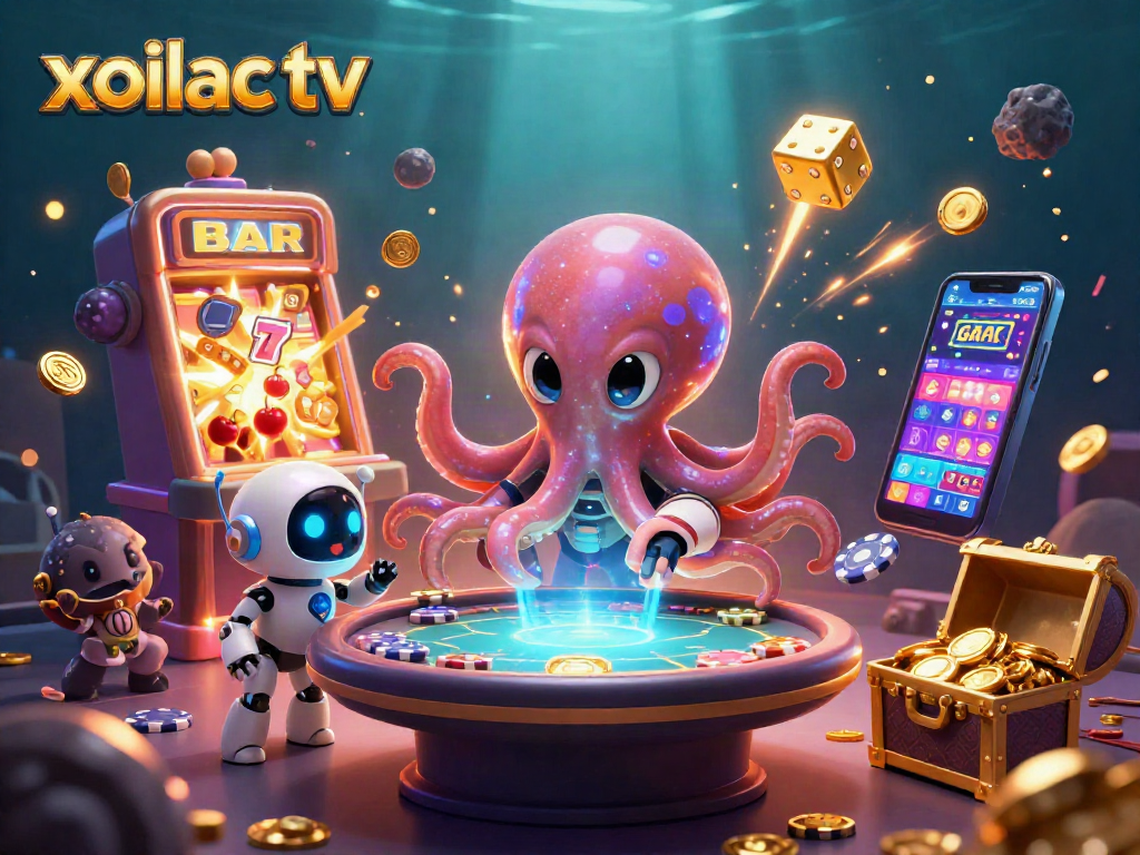 Engage with thrilling gameplay at xoilac tv featuring animated alien characters and casino action.