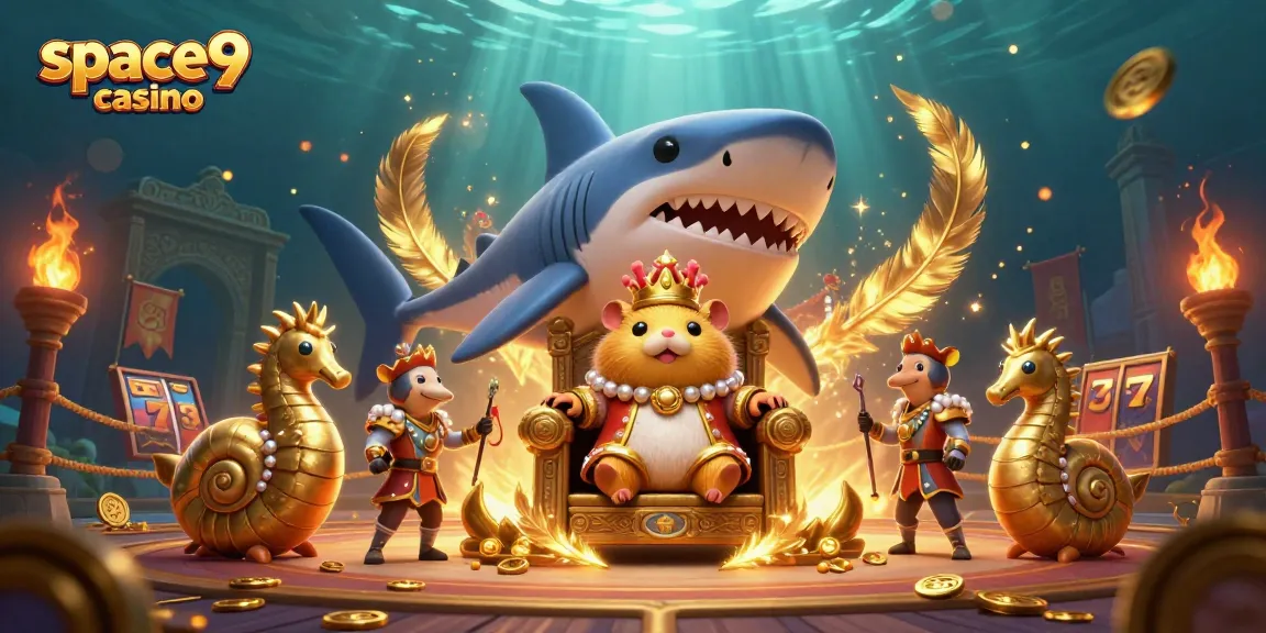 Experience thrilling gameplay at space9 casino featuring an underwater scene with whimsical characters and exciting game elements.