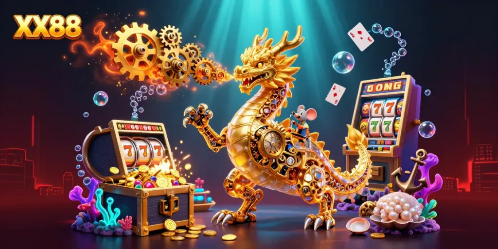 Experience big wins with the XX88 golden dragon and slot machine adventures.