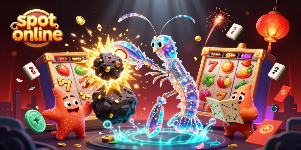Menangkan slot online dengan ilustrasi 3D menarik yang menggambarkan karakter samurai mantis dan elemen kasino.