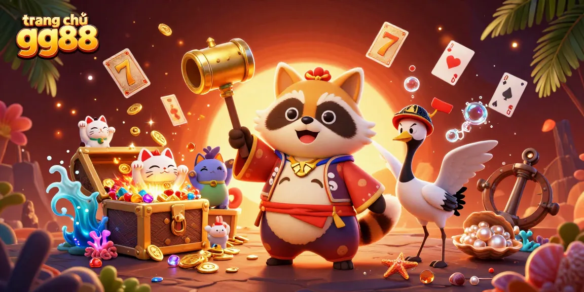 Engage with the vibrant energy of trang chủ gg88 featuring cheerful characters and dynamic casino elements.