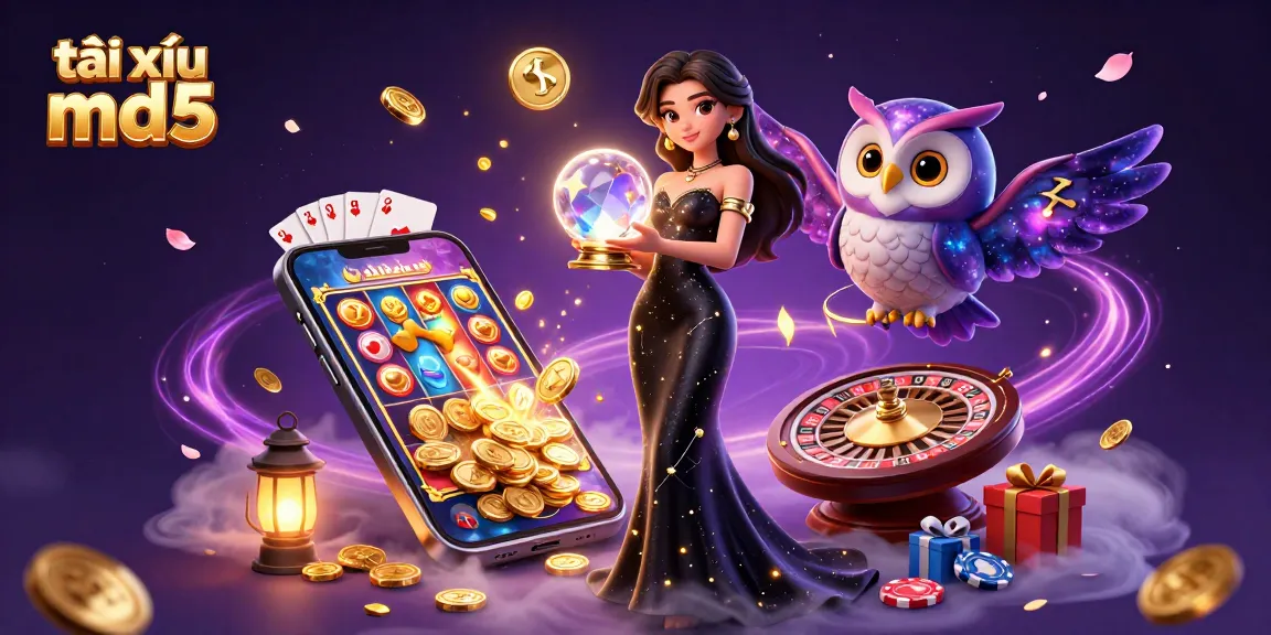 Spin the reels at tài xỉu md5 while enjoying a colorful, immersive casino experience with vibrant game elements.
