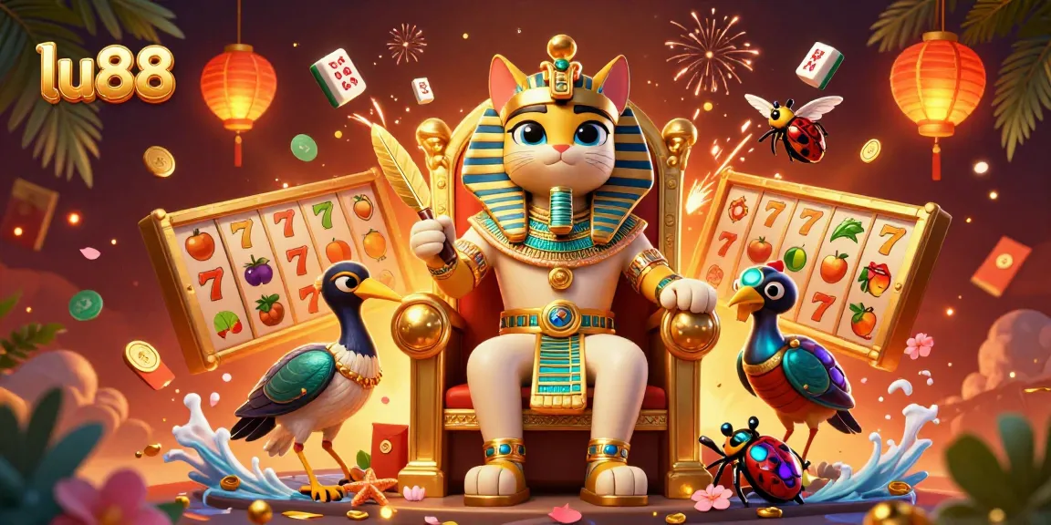 Experience thrilling jackpots with lu88's vibrant casino scene filled with colorful slots and dynamic action.