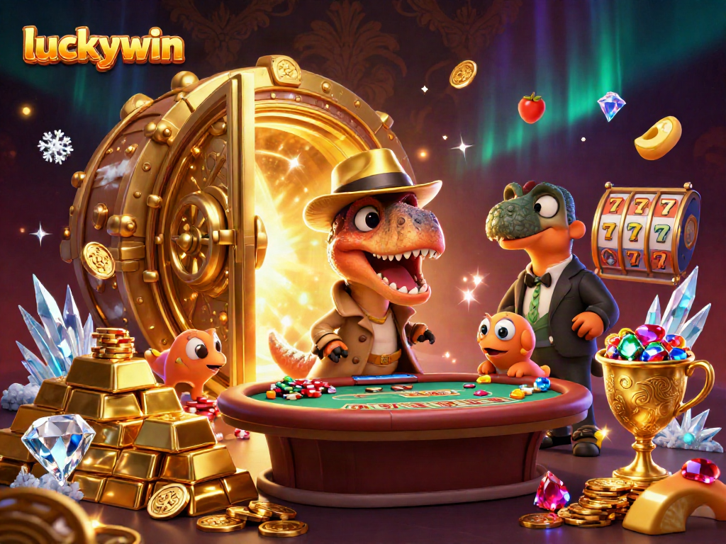 Experience action with luckywin at the blackjack table featuring a clever velociraptor and sneaky compy.