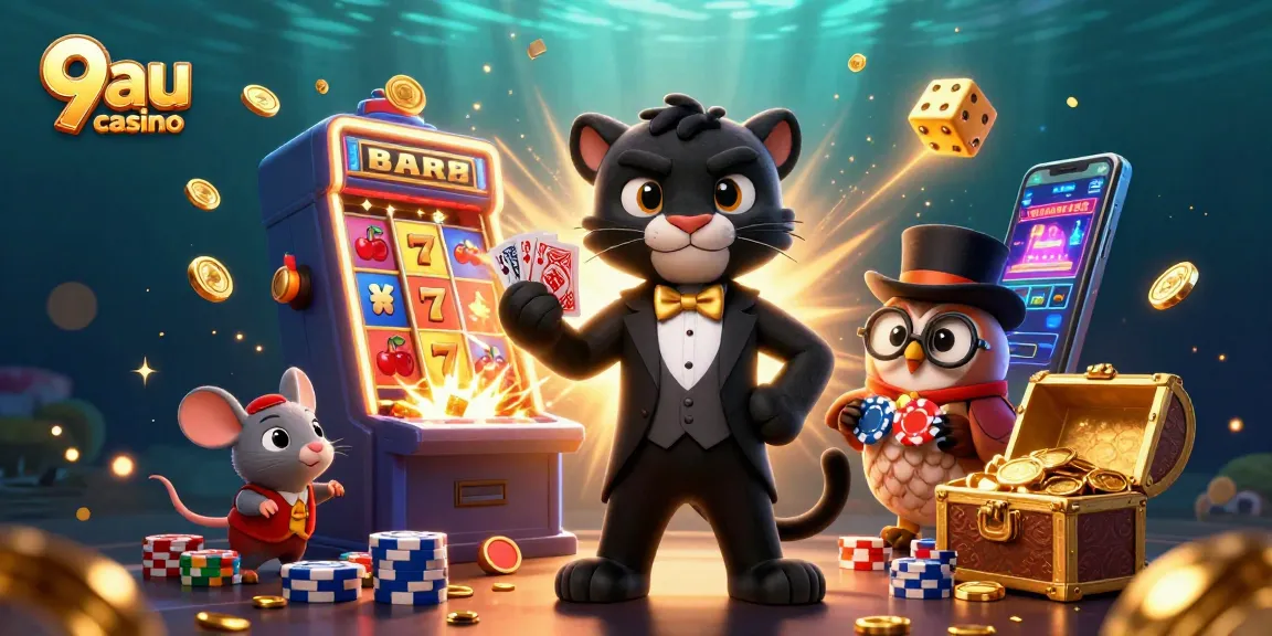 Experience fun gameplay with the 9au casino through vibrant characters and exciting casino elements.