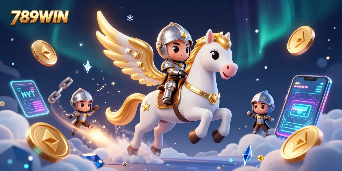 Engage in thrilling gameplay at 789WIN with vibrant 3D illustration showcasing casino elements.