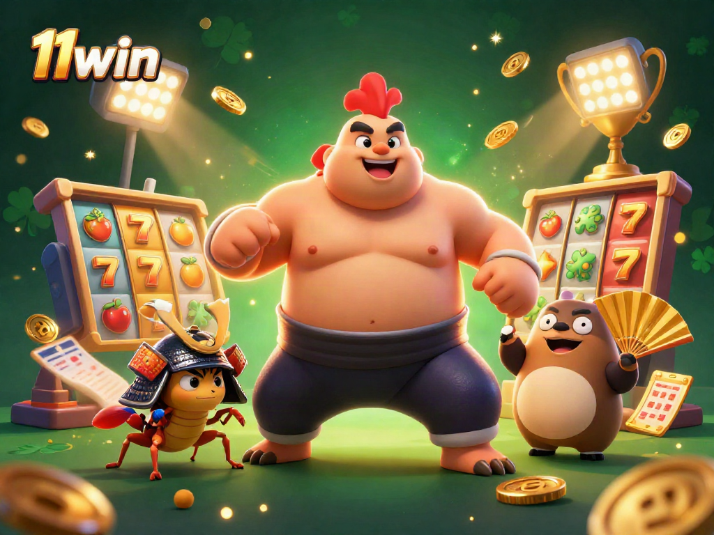 Experience thrilling 11win slots with engaging characters in a vibrant casino atmosphere.