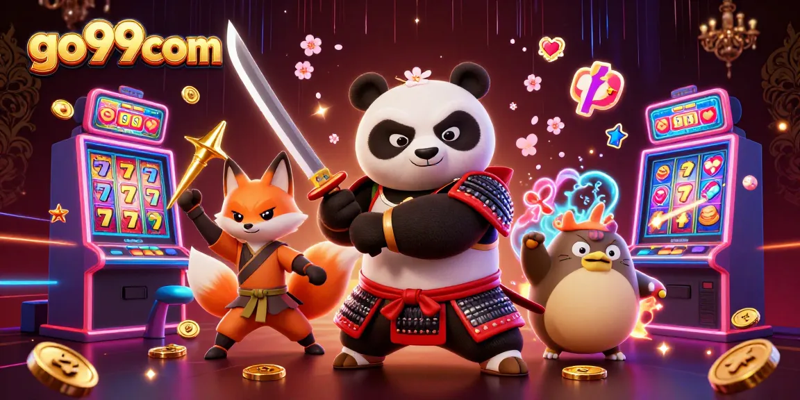 Engage with go99com's thrilling slot games featuring dynamic characters and vibrant visuals.