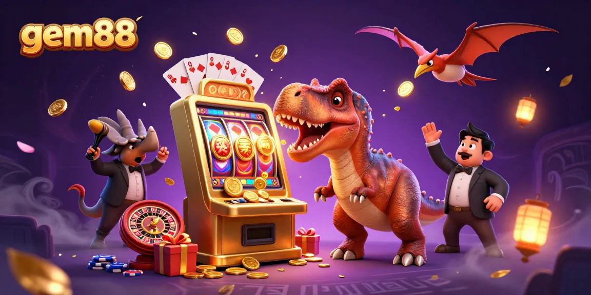 Experience gem88 thrills with colorful slot games and dynamic 3D casino characters in action.