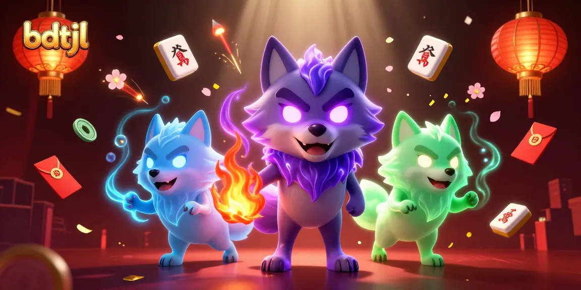 Experience thrilling gameplay with bdtjl's captivating 3D casino scene featuring mystical wolves.