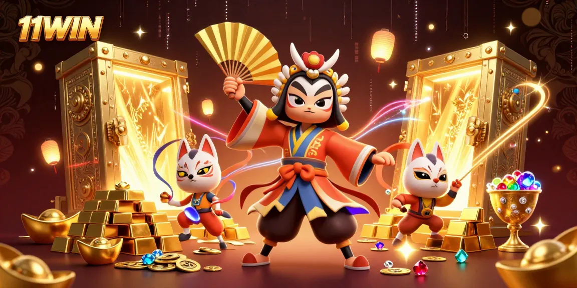 Experience thrilling gameplay in a vibrant scene with 11WIN's exciting casino elements.