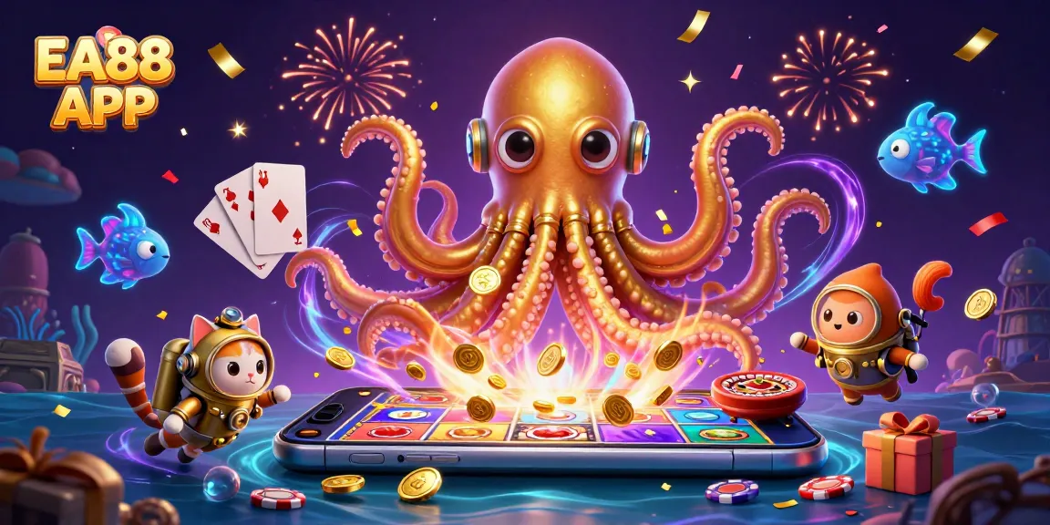 Experience the magic of gaming with the EA88 APP, featuring vibrant slot games in a treasure-exploring adventure.