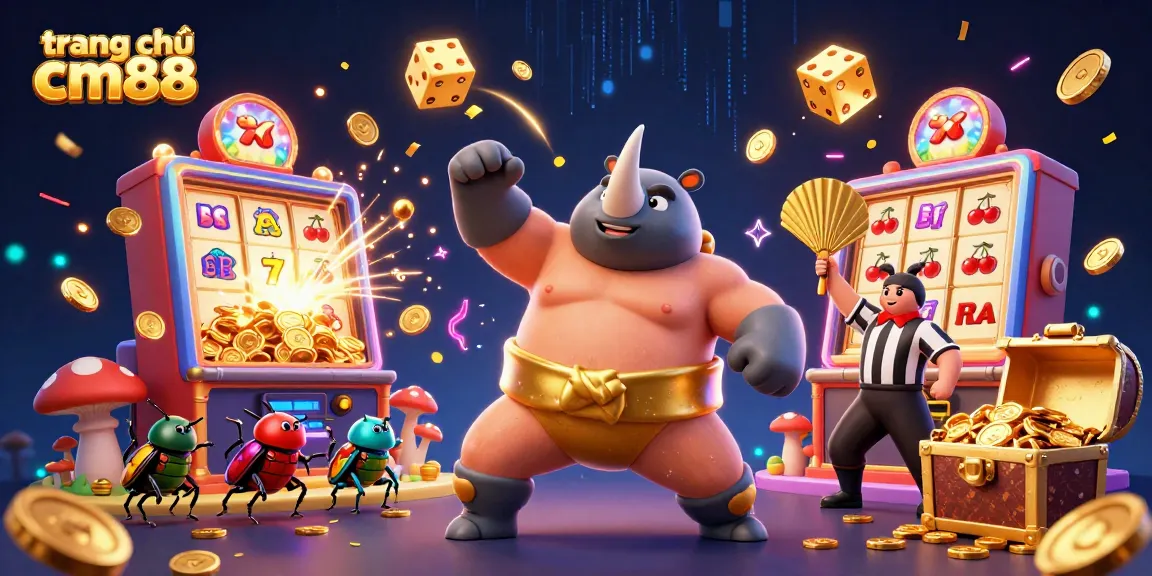 Experience the excitement of trang chủ cm88 with vibrant illustrations showcasing casino adventures and winning moments.