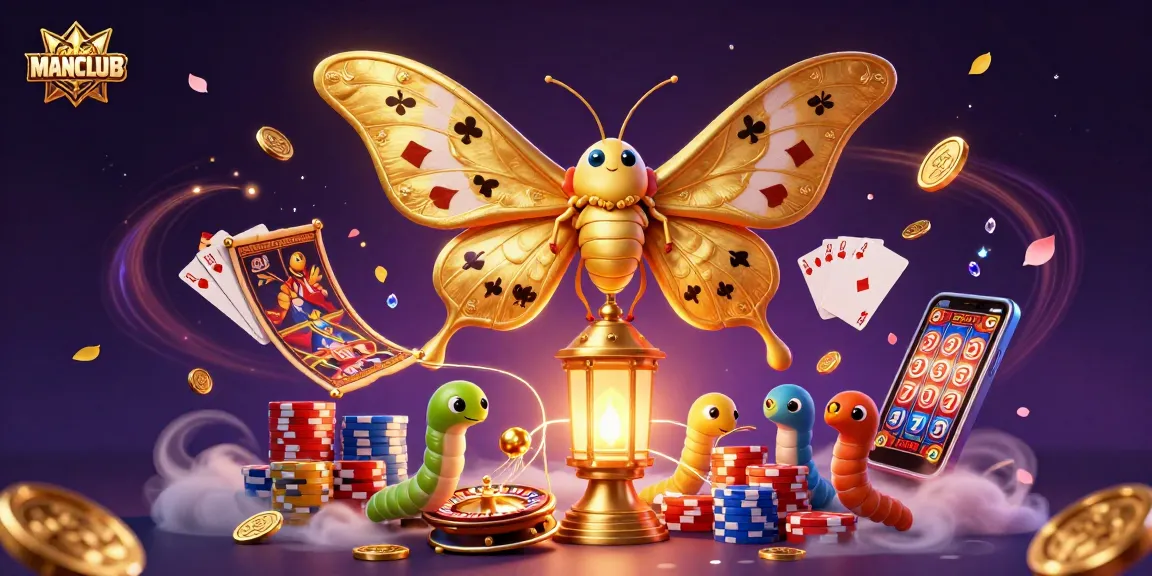 Experience the magic of MANCLUB with a vibrant 3D illustration showcasing an enchanting casino atmosphere.