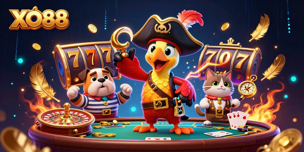 Spin to win with XO88's exciting slot reels and vibrant characters in action.