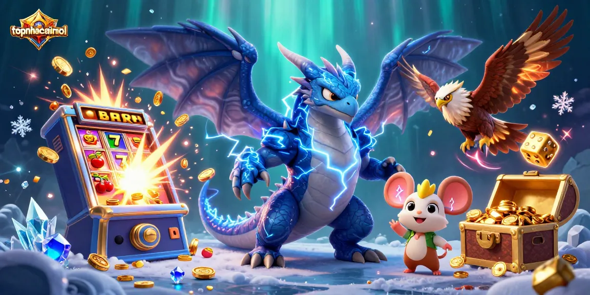 Engage in thrilling moments with topnhacaimoi featuring a dynamic animated casino scene of jackpot action.