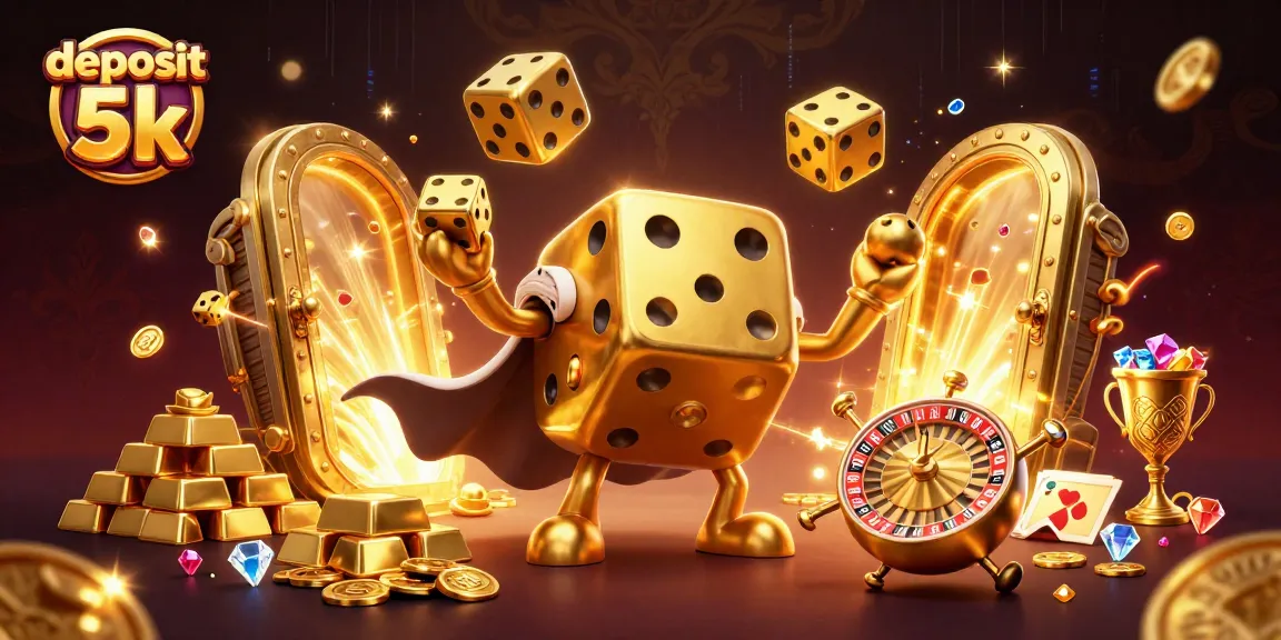 Engage in thrilling gameplay with deposit 5k at an extravagant online casino, featuring dazzling treasure elements.